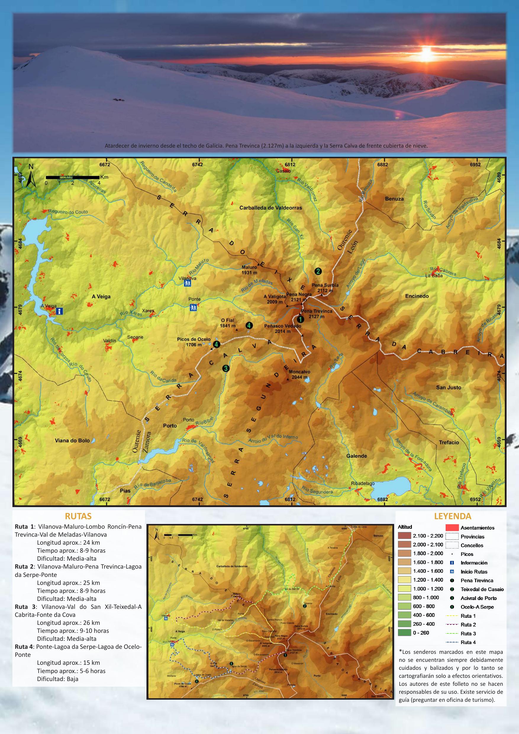 Pena Trevinca al atardecer